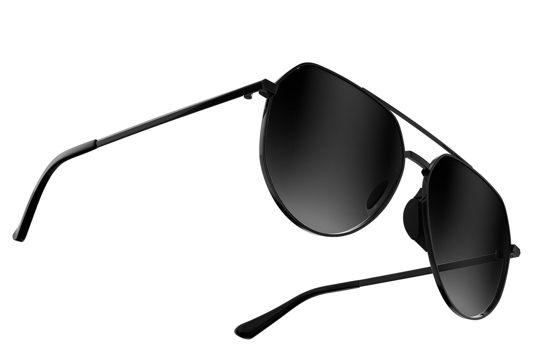 Tangle Free Aviator Hex - Black Fade Polarized – Shady Rays 