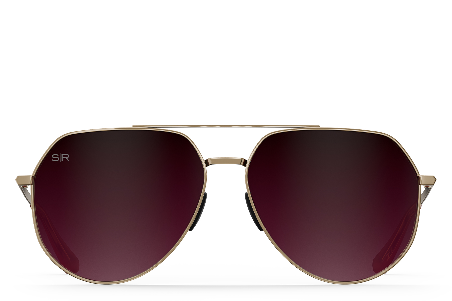 Tangle Free Aviator Hex - Cherry Fade Polarized – Shady Rays 