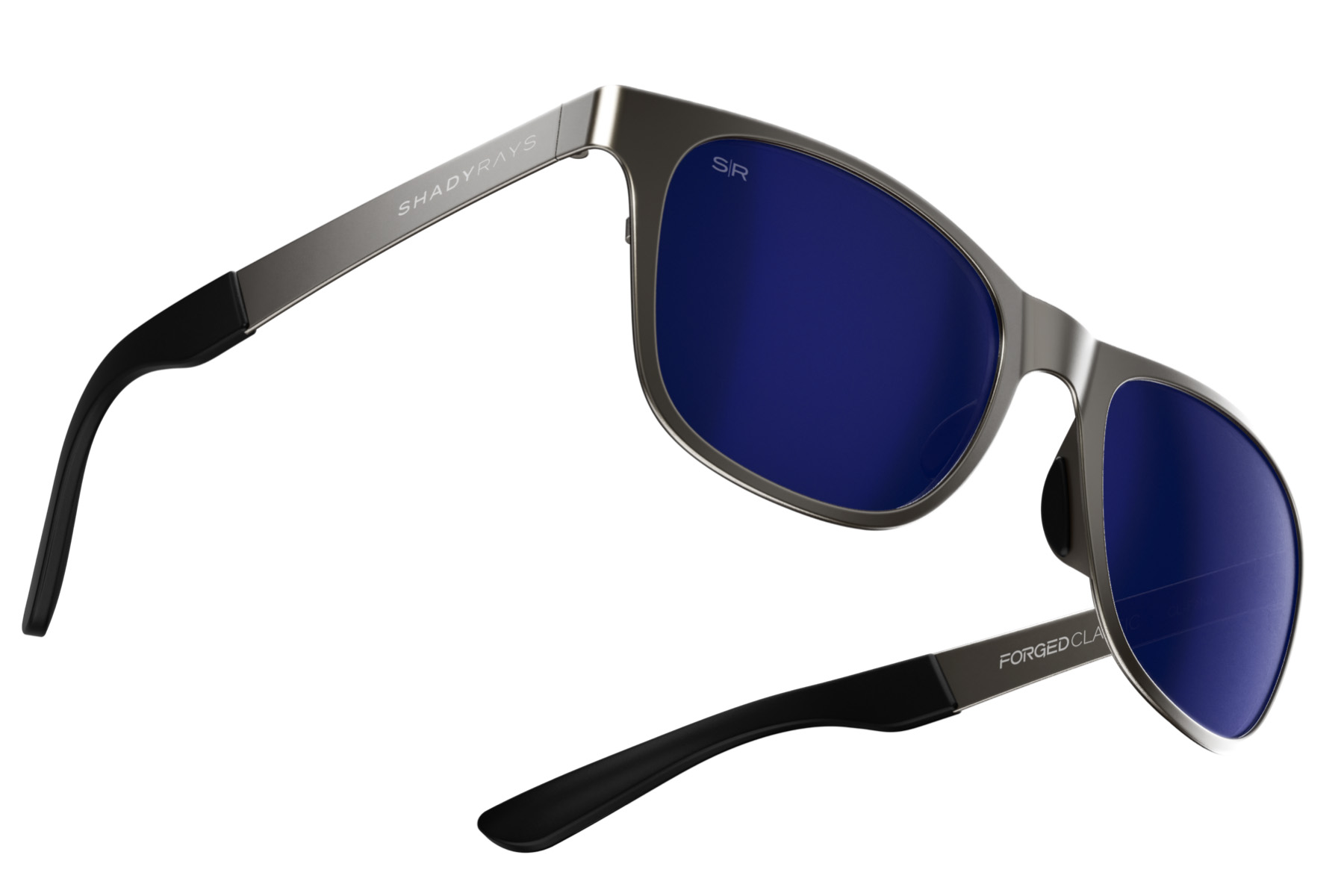 Metal Frame Polarized Sunglasses with UV Protection, Lightweight Metal Classic - Stealth Polarized – Shady Rays® | Polarized  main image 4
