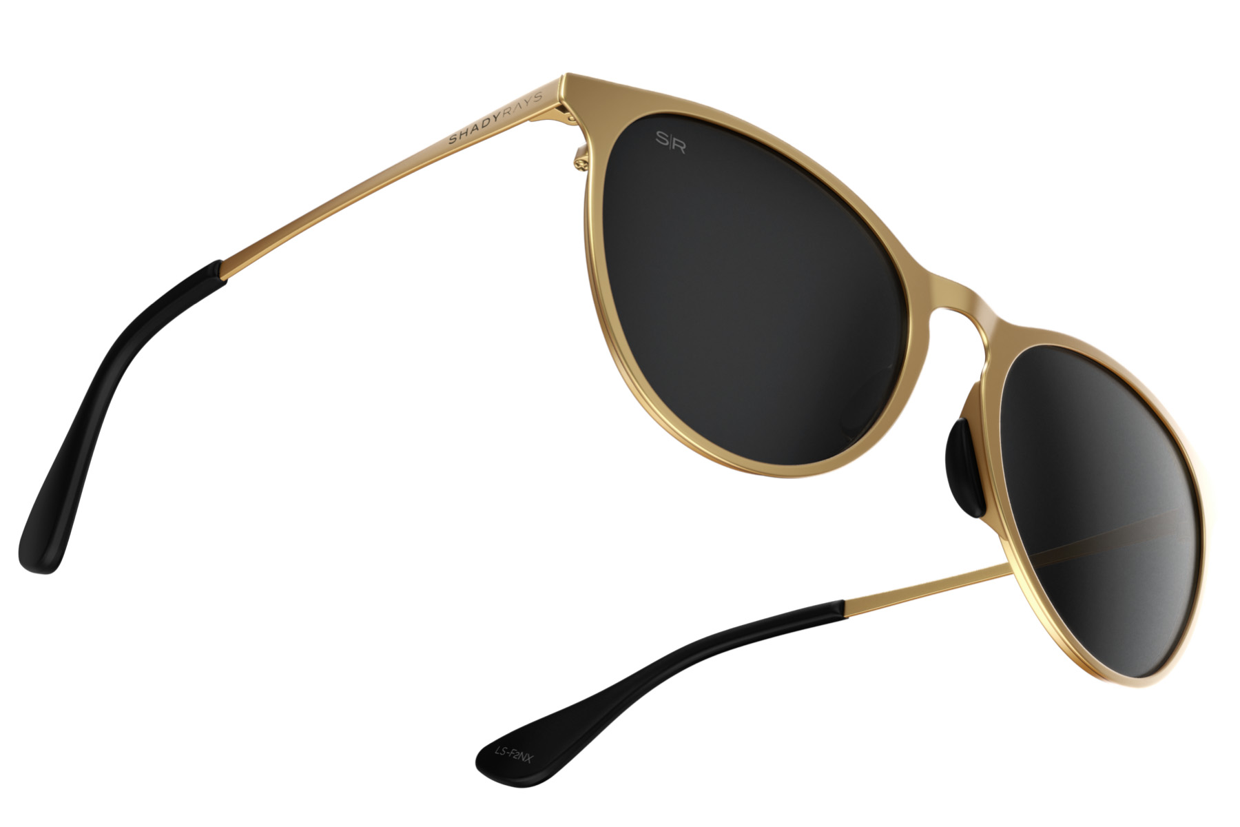 Lightweight Polarized Sunglasses with Brushed Metal Frame Costa Wader XL (58-16) with Blue Mirror lenses and Brushed  main image 3