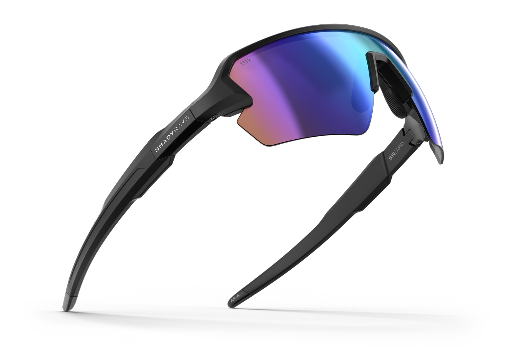 Hoka Apex Polarized 400UV Sunglasses (Unisex) Apex - Smoke Emerald Polarized – Shady Rays® | Polarized  main image 2
