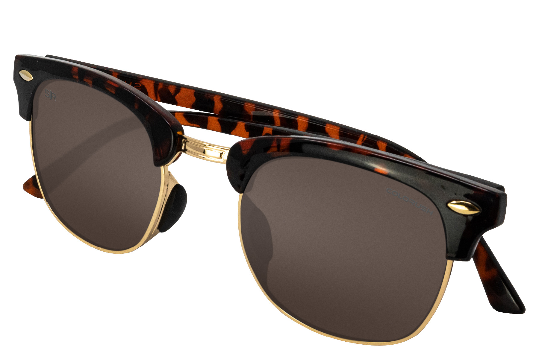Shady Rays Tortoise Shell Sunglasses with Black Lenses. Polarized Oakmont CL-33 Shady Rays Classic - Oakmont Tortoise Polarized Sunglasses  main image 2