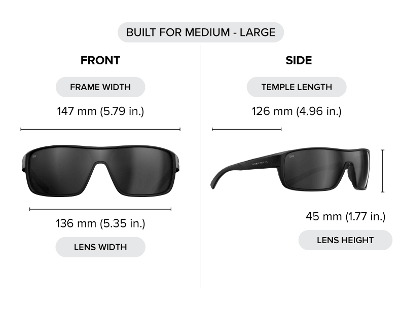 Badlands - Blackout Polarized - fit guide
